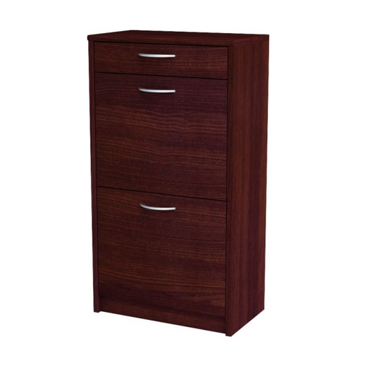 JULIA - Botník na boty s 1 šuplíkem a 2 úložnými poličkami - Wenge H92cm W50cm D28cm