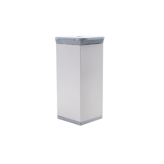 Čtvercová noha nábytku 40x40mm - H100mm - Hliník – Furnica