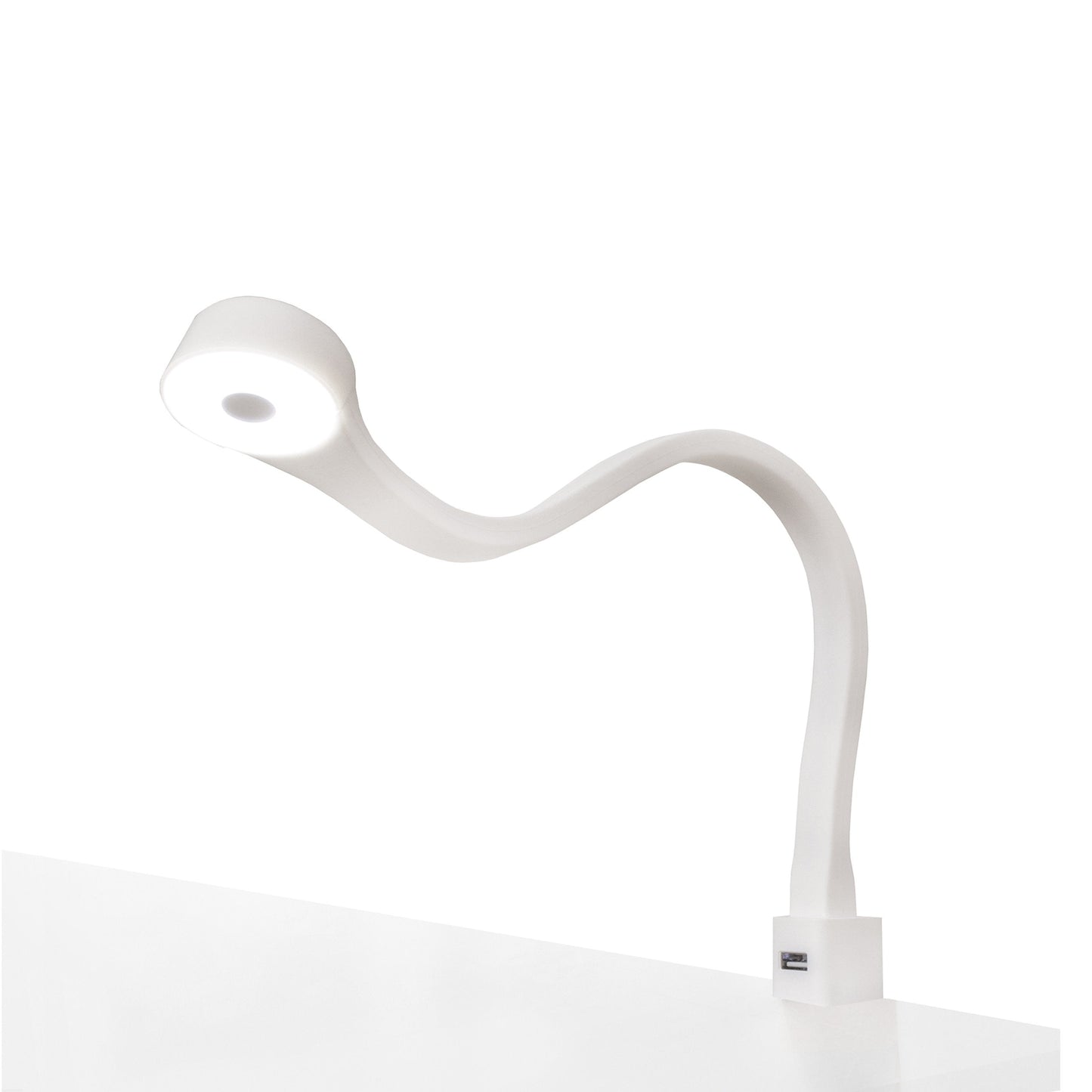2 ložnice LED lampy s USB + napájecím zdrojem (F02) – Bílá / Bílá zima – Furnica