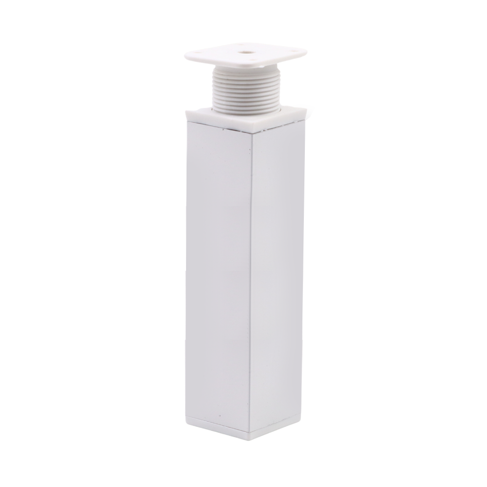 Čtvercová noha nábytku 40x40mm - H150mm - Bílá (2) – Furnica