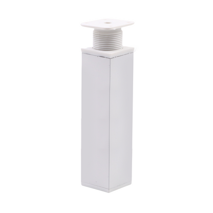 Čtvercová noha nábytku 40x40mm - H150mm - Bílá (2) – Furnica