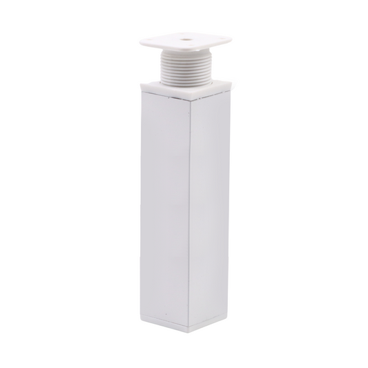 Čtvercová noha nábytku 40x40mm - H150mm - Bílá (2) – Furnica