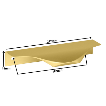 Profilová rukojeť Edge Grip UA04 192 mm (celková délka 212 mm) - zlatá