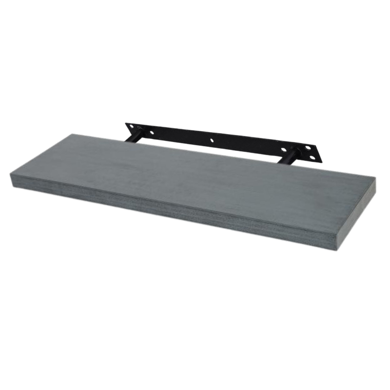 Plovoucí police - balení po 3 - industriální šedá - 120 cm