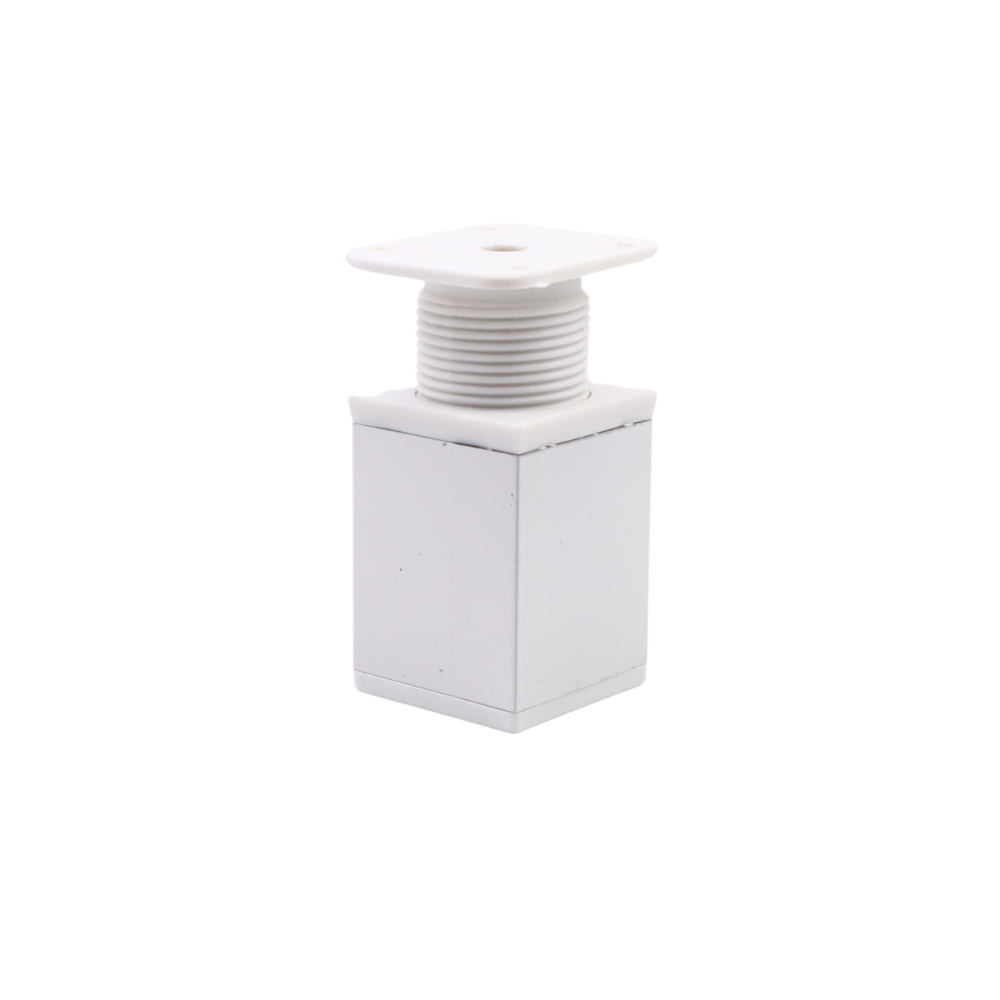 Čtvercová noha nábytku 40x40mm - H60mm - Bílá (2) – Furnica