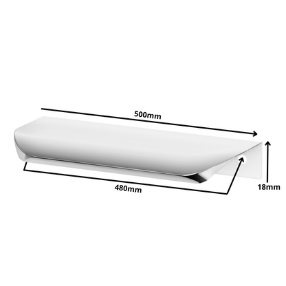 Profilová rukojeť Edge Grip UA02 480 mm (celková délka 500 mm) - elektrolyticky leštěná