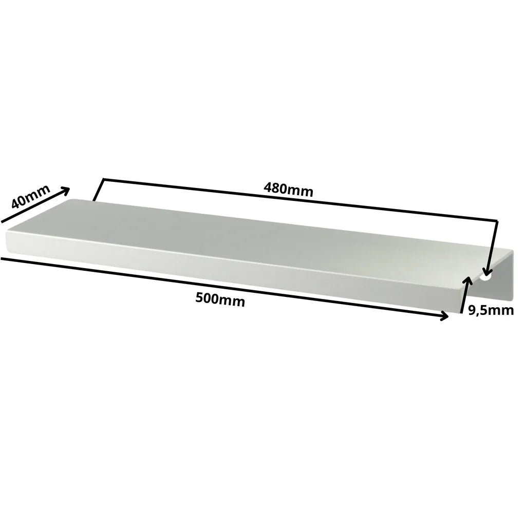 Profilová rukojeť Edge Grip FE06 480 mm (celková délka 500 mm) - elektrolyticky leštěná
