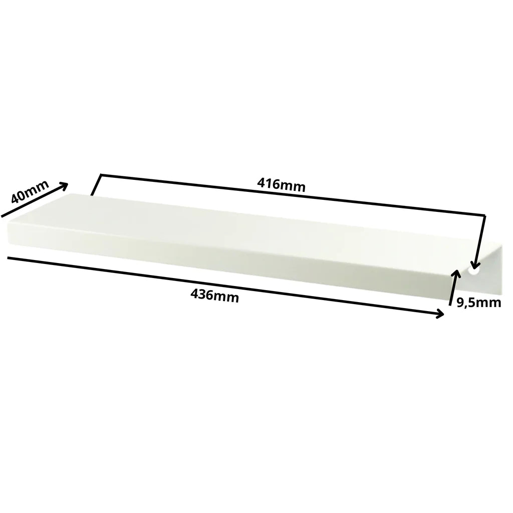 Profilová rukojeť Edge Grip FE06 416 mm (celková délka 436 mm) - bílá