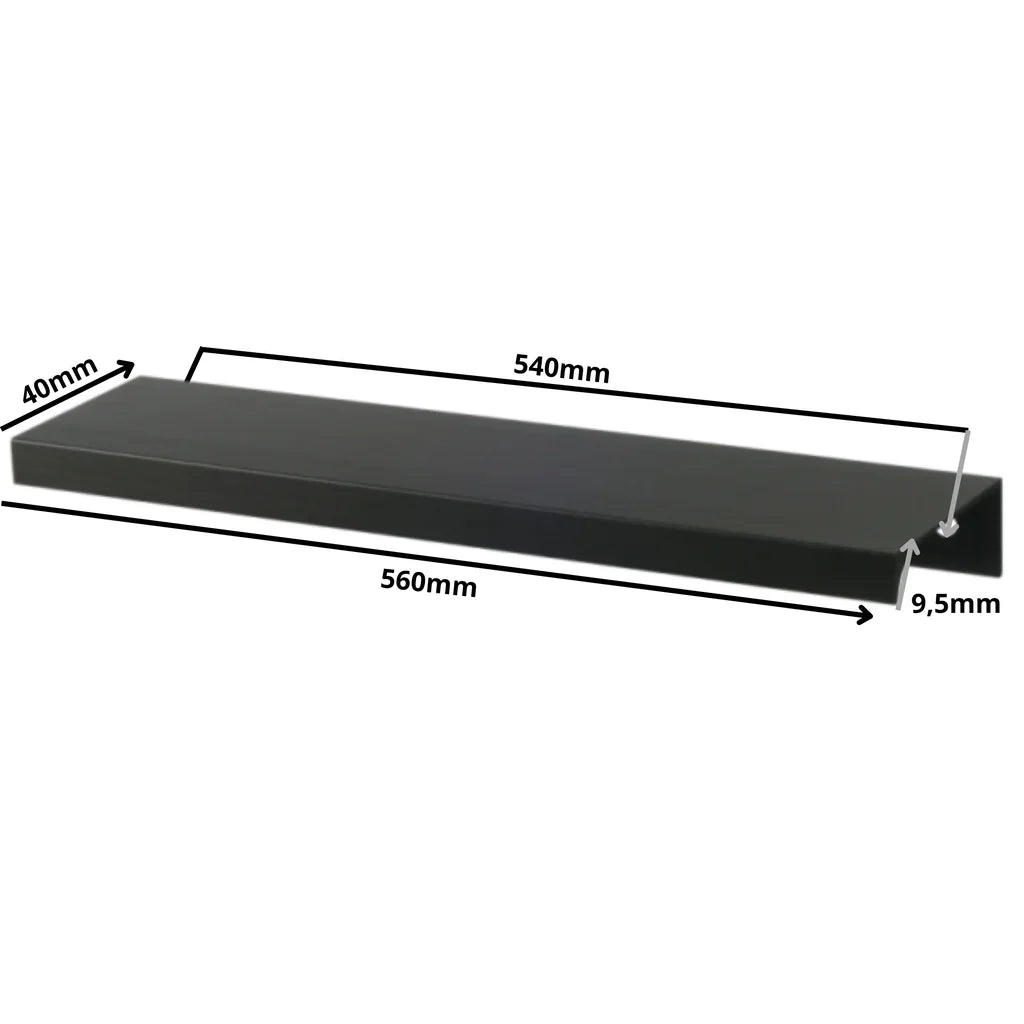 Profilová rukojeť Edge Grip FE06 540 mm (celková délka 560 mm) - matná černá