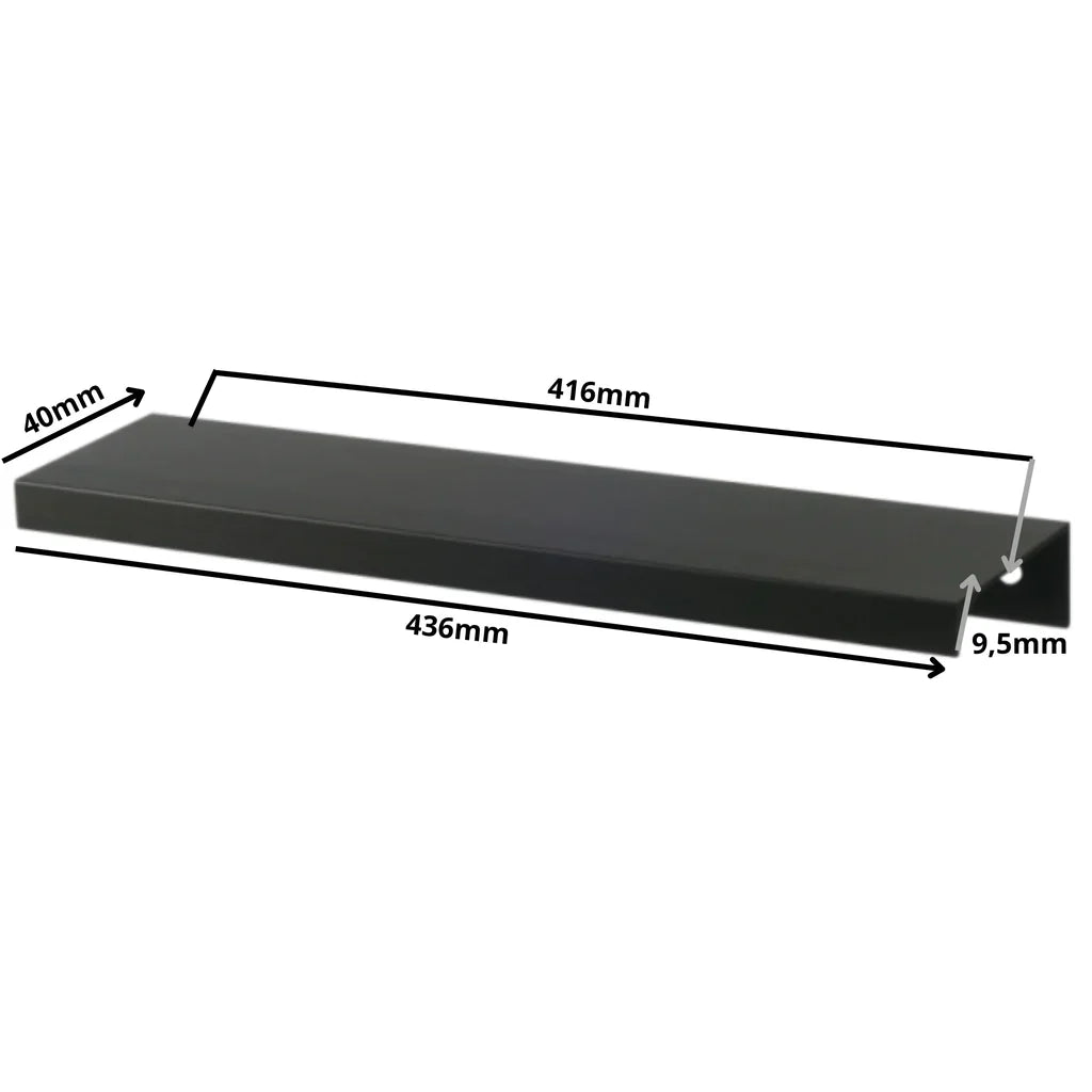 Profilová rukojeť Edge Grip FE06 416 mm (celková délka 436 mm) - matná černá