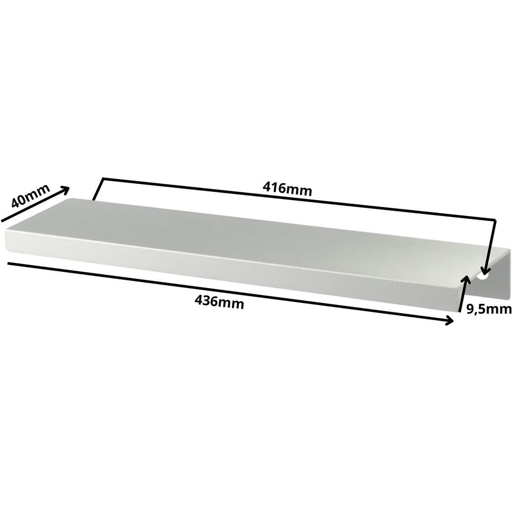 Profilová rukojeť Edge Grip FE06 416 mm (celková délka 436 mm) - elektrolyticky leštěná
