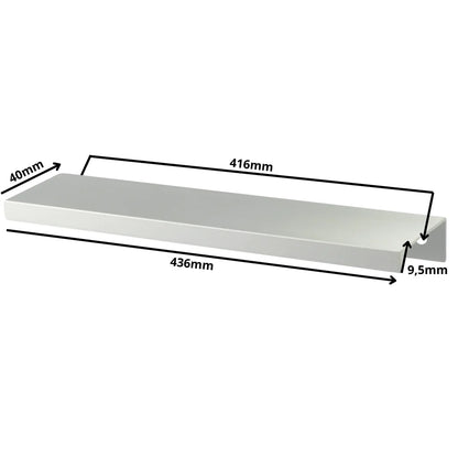 Profilová rukojeť Edge Grip FE06 416 mm (celková délka 436 mm) - elektrolyticky leštěná