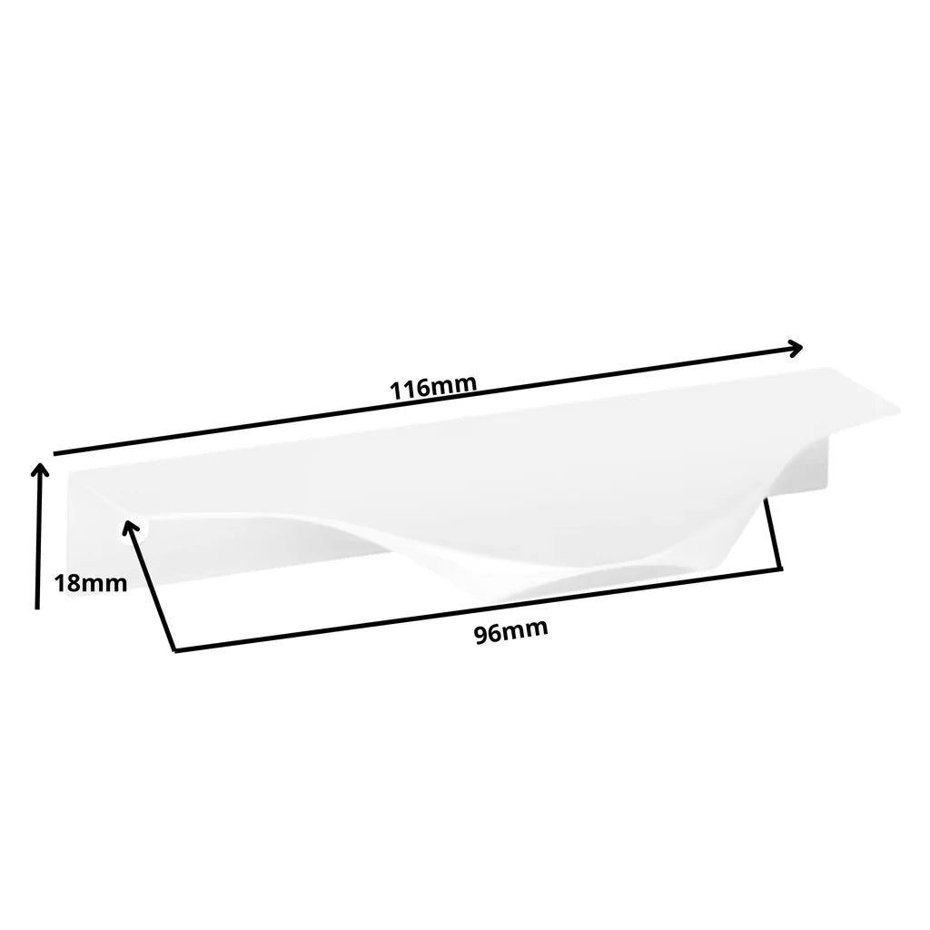Profilová rukojeť Edge Grip UA04 96 mm (celková délka 116 mm) - bílá