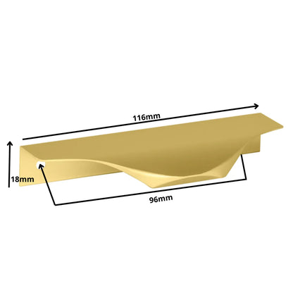 Profilová rukojeť Edge Grip UA04 96 mm (celková délka 116 mm) - zlatá