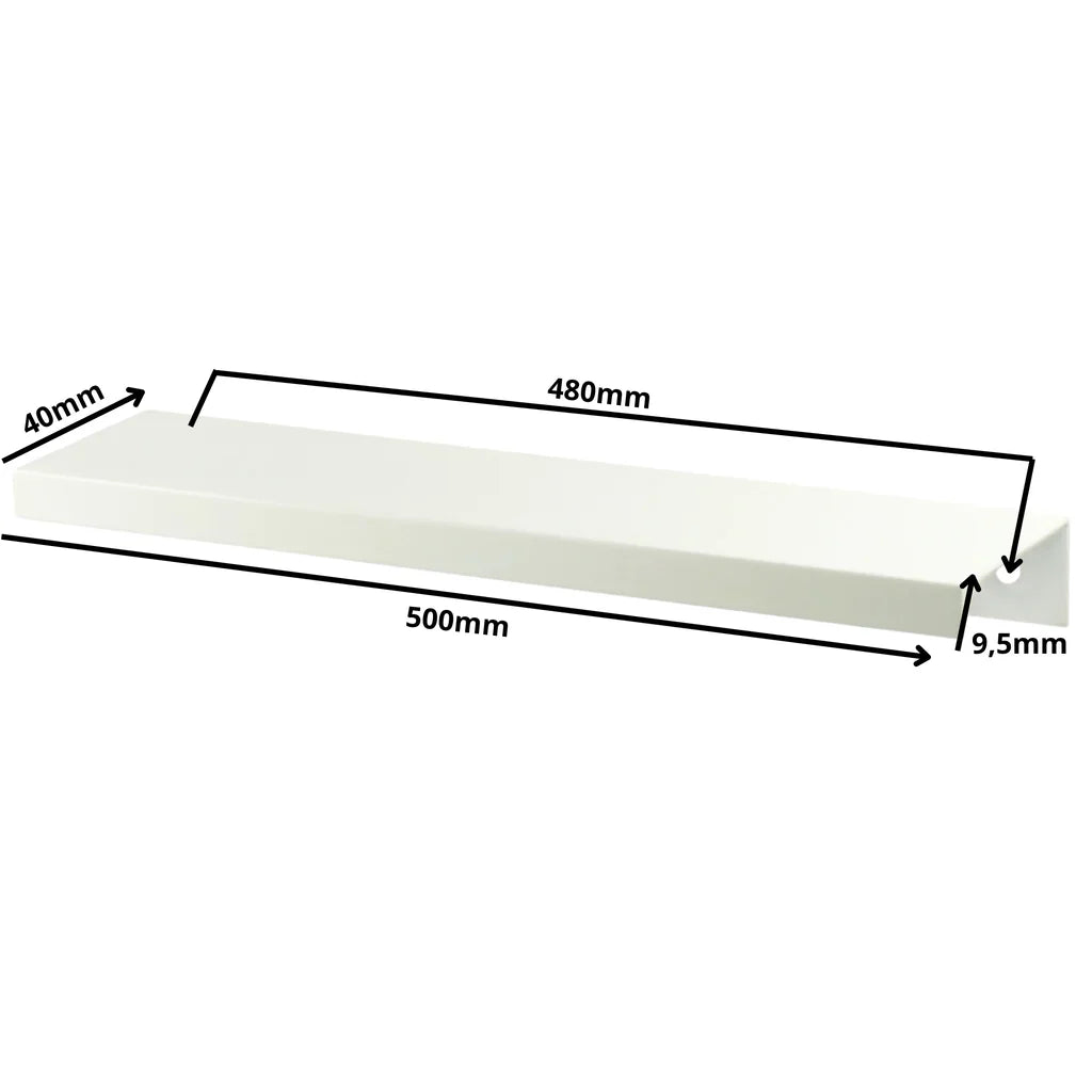 Profilová rukojeť Edge Grip FE06 480 mm (celková délka 500 mm) - bílá