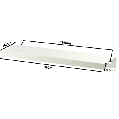 Profilová rukojeť Edge Grip FE06 480 mm (celková délka 500 mm) - bílá