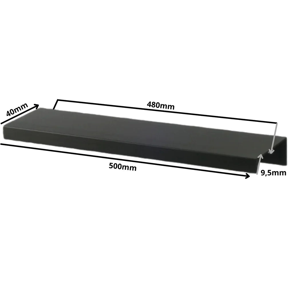 Profilová rukojeť Edge Grip FE06 480 mm (celková délka 500 mm) - matná černá