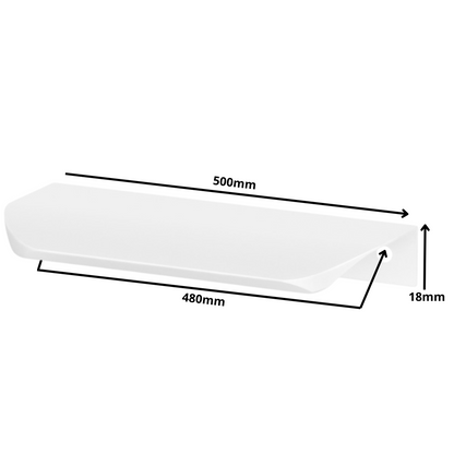 Profilová rukojeť Edge Grip UA02 480 mm (celková délka 500 mm) - bílá