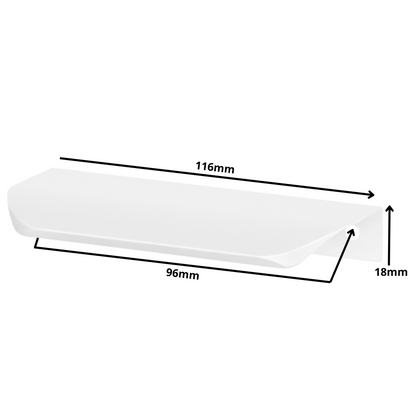 Profilová rukojeť Edge Grip UA02 96 mm (celková délka 116 mm) - bílá