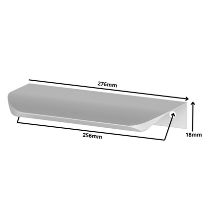 Hranový úchytný profil UA02 256 mm (celková délka 276 mm) - hliník