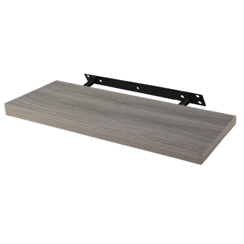 Plovoucí police - balení po 3 - dub šedý - 60 cm