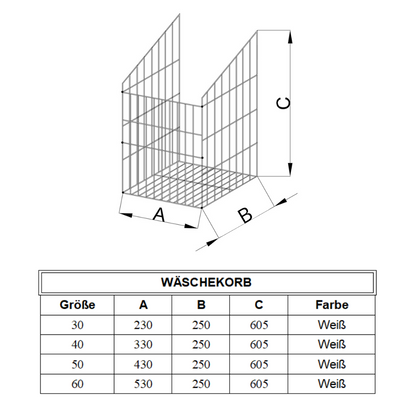 Skládací koš na prádlo 50 cm - antracitová