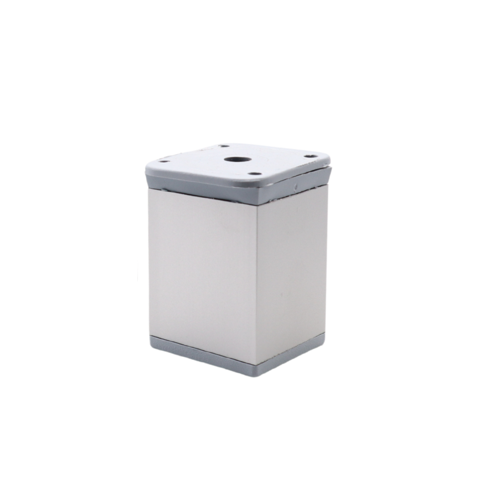 Čtvercová noha nábytku 40x40mm - H60mm - Hliník – Furnica
