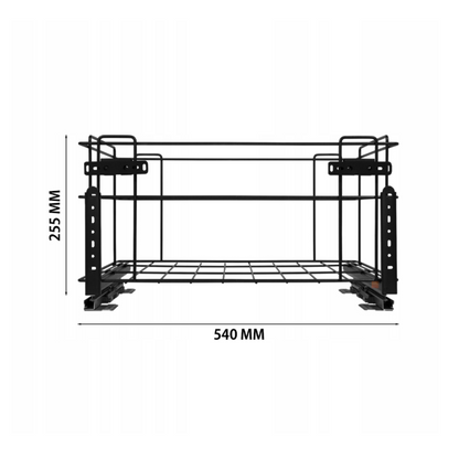 Koš na tříděný odpad s tlumeným zavíráním - 3x15 l + 1x6 l - skříňka 60 cm
