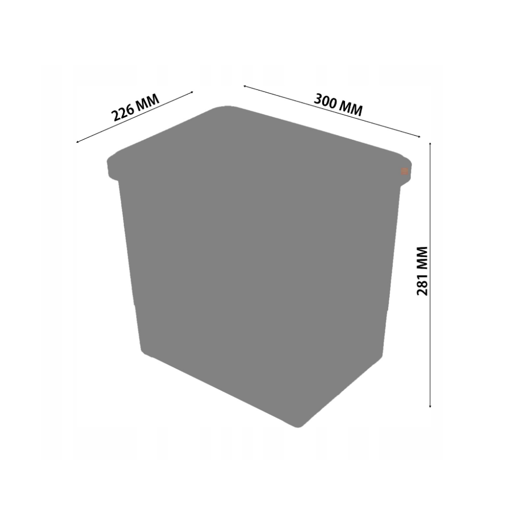 Koš na tříděný odpad s tlumeným zavíráním - 3x15 l + 3x6 l - skříňka 60 cm