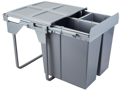 Výsuvný koš na tříděný odpad - 34 l + 2x17 l - skříňka 60 cm