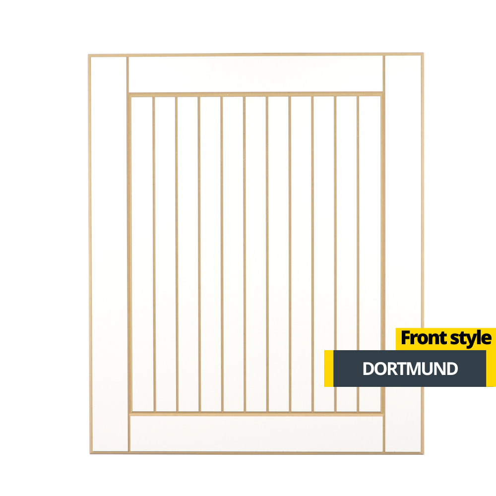 Dveře do kuchyně typu Shaker - Dortmund, výška dveří: 570 mm - 1289 mm - Šířka skříně: 50 cm