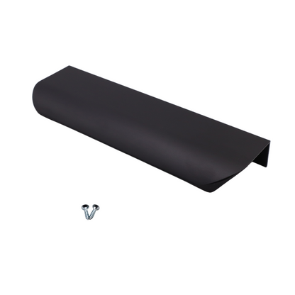 Okrajový úchop s kulatým profilem, délka 128 mm (celková délka 148 mm) - matně černý. – Furnica