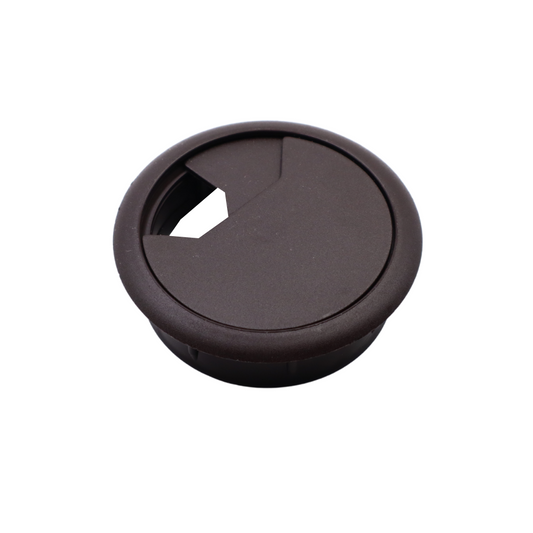 Plastový kabelový průchod Ø60mm, extra tmavě hnědý