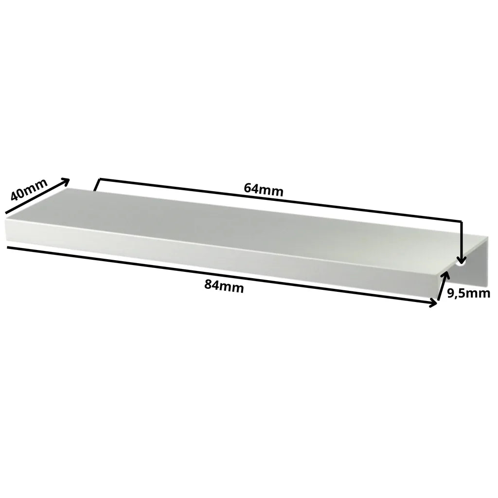 Profilová rukojeť Edge Grip FE06 64 mm (celková délka 84 mm) - elektrolyticky leštěná