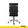 NICOLA - Kancelářská židle potažená vysoce kvalitní ekokoží - černá H115cm W64cm