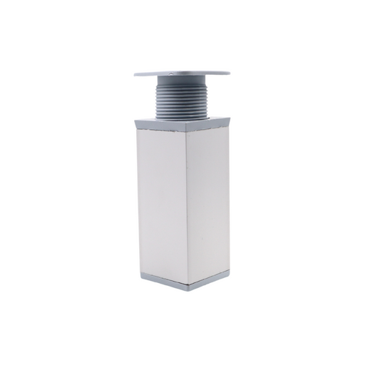 Čtvercová noha nábytku 40x40mm - H100mm - Hliník (2) – Furnica