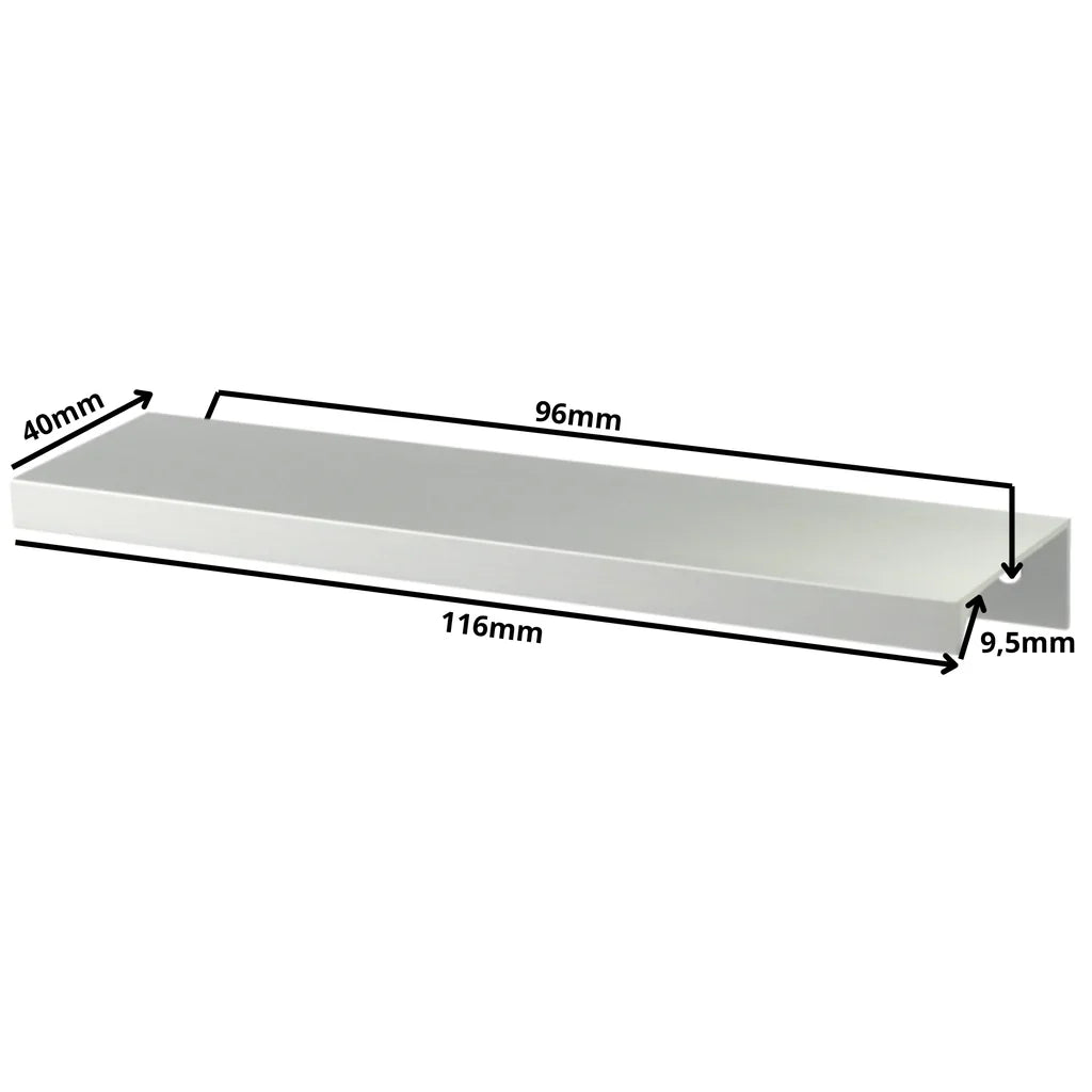 Profilová rukojeť Edge Grip UA06 96 mm (celková délka 116 mm) - elektrolyticky leštěná