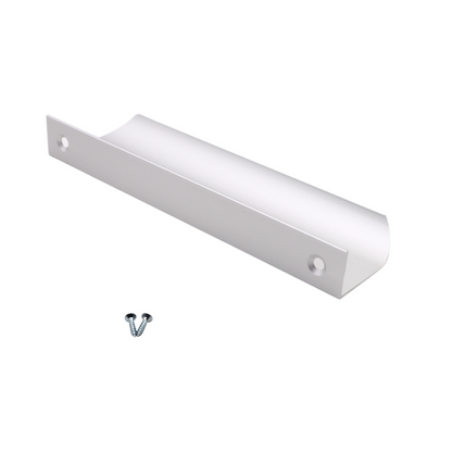 Okrajový úchop kulatého profilu 128 mm (celková délka 148 mm) - hliník (4) – Furnica