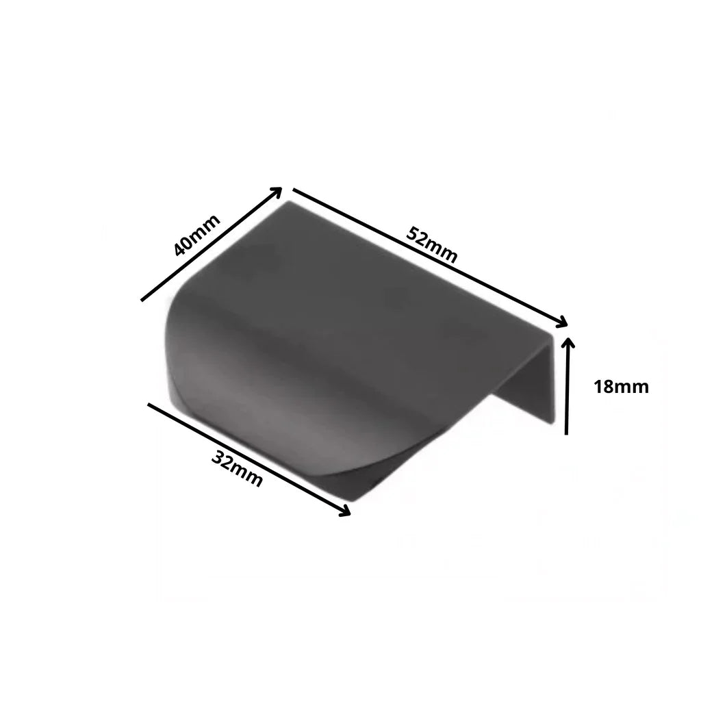 Profilová rukojeť Edge Grip UA02 32 mm (celková délka 52 mm) - matná černá