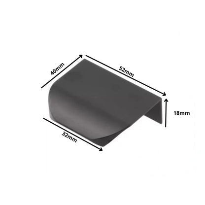 Profilová rukojeť Edge Grip UA02 32 mm (celková délka 52 mm) - matná černá