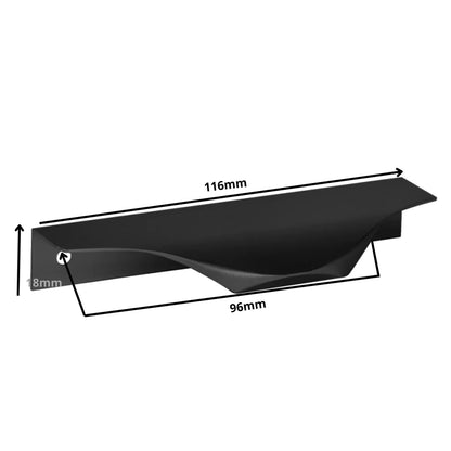 Profilová rukojeť Edge Grip UA04 96 mm (celková délka 116 mm) - matná černá