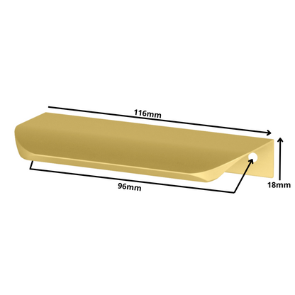 Profilová rukojeť Edge Grip UA02 96 mm (celková délka 116 mm) - zlatá