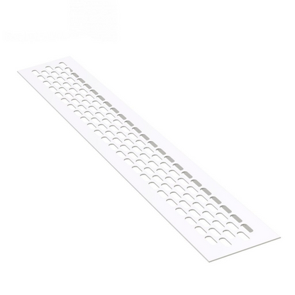 Hliníková větrací mřížka 480x80mm - bílá – Furnica
