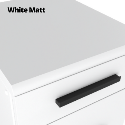 RENO - Kuchyňská sestava - Anthracite / Wotan Oak s pracovní deskou - 8 jednotek - 260 cm
