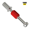 Cam Dowel 28mm s evropským šroubovým závitem - 1000 ks