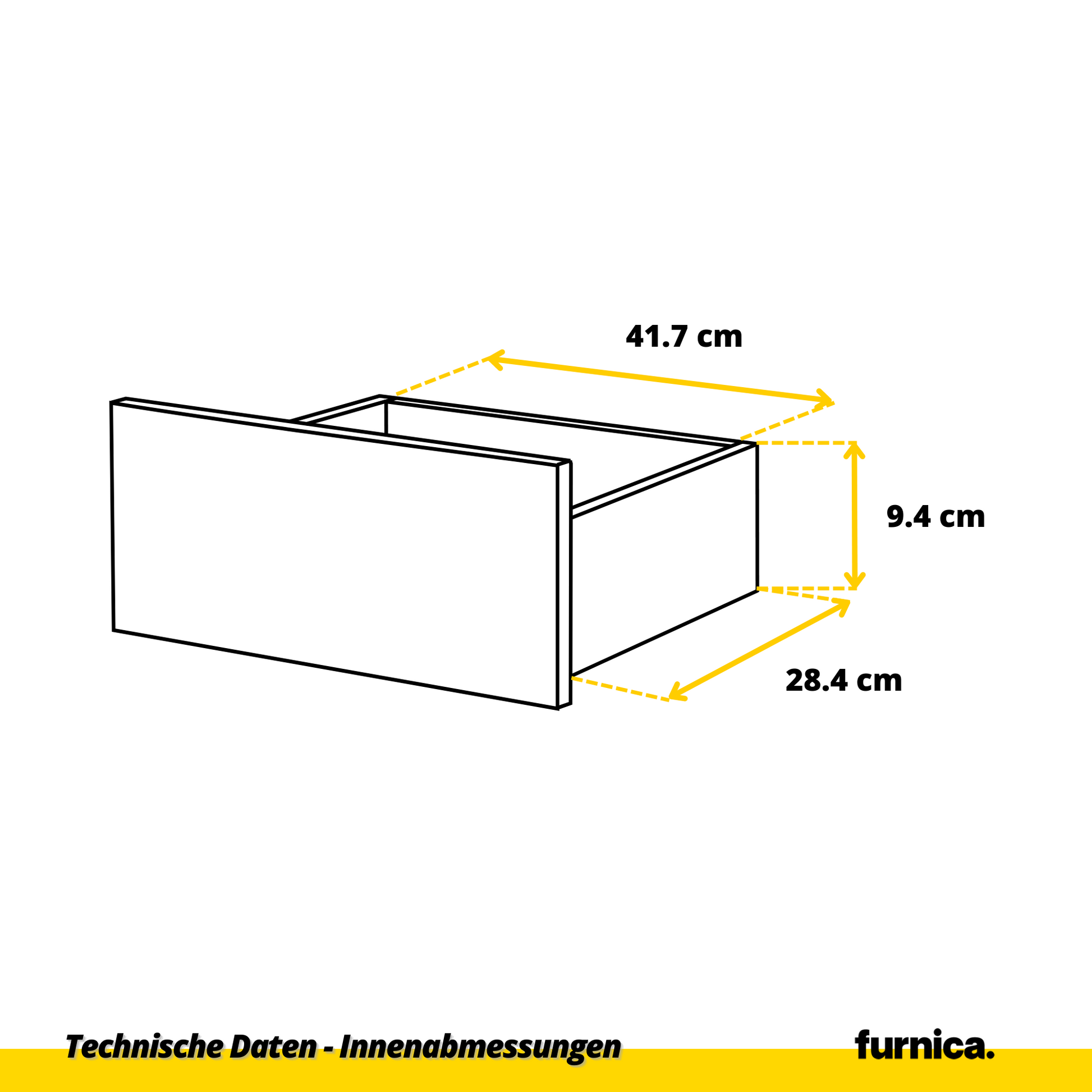 GABRIEL - Komoda se 6 šuplíky - Skříň na oblečení do ložnice - Bílá matná / Antracit - H71cm Š100cm D33cm (6)