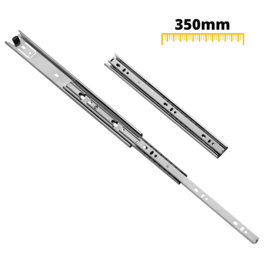 Výsuvné lišty s kuličkovými ložisky 350 mm - H30 (pravá a levá strana)