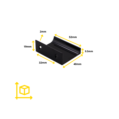 Profilová rukojeť Edge Grip 32 mm (celková délka 52 mm) - černá (4) – Furnica