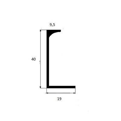 Okrajový úchop s kulatým profilem, průměr 32 mm (celková délka 52 mm) - elektropoler.