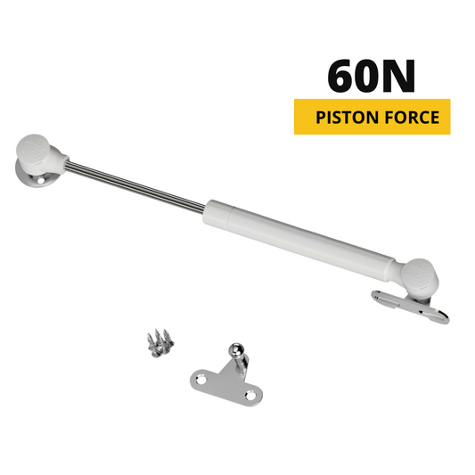 Plynový tlumič 250 mm bílý - 60 N (2) – Furnica